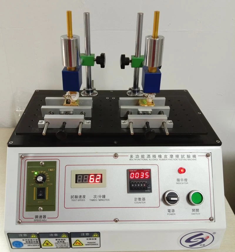 Alcohol friction test for zamak cap